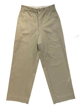 RAWSON WORKWEAR VINTAGE UTILITY CROPPED KHAKI CHINOS PANTS SIZE 28 NWT